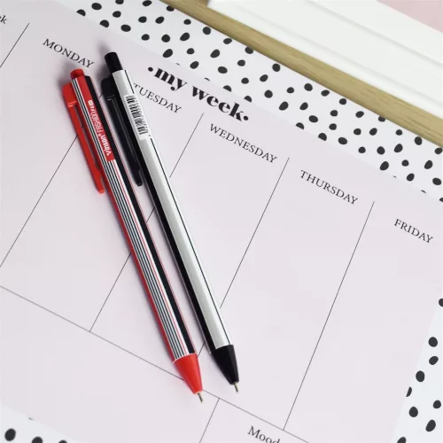 Golyóstoll nyomógombos 0,7mm Vinson Line F4 vegyes test displ 24 db/display