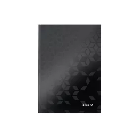   Beírókönyv A5, vonalas, 80 lap, keményfedeles, LEITZ  Wow fekete