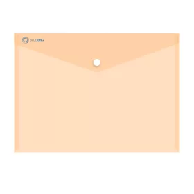   Irattartó tasak A4, PP patentos Bluering® transzparens narancs