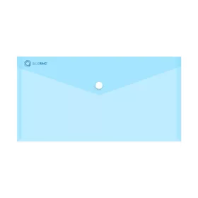   Irattartó tasak DL 'csekk' patentos PP Bluering® transzparens kék