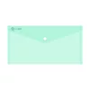 Irattartó tasak DL 'csekk' patentos PP Bluering® transzparens zöld