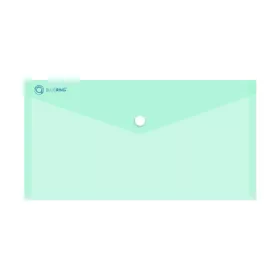  Irattartó tasak DL 'csekk' patentos PP Bluering® transzparens zöld
