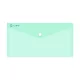 Irattartó tasak DL 'csekk' patentos PP Bluering® transzparens zöld