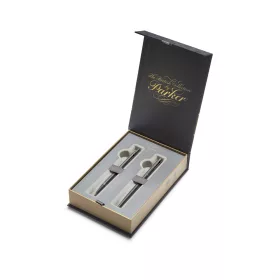   Golyóstoll+töltőtoll bronz test, fekete klipsz Parker Royal IM Monochrome