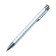 Golyóstoll nyomógombos fém ezüst test, Channel, írásszín kék