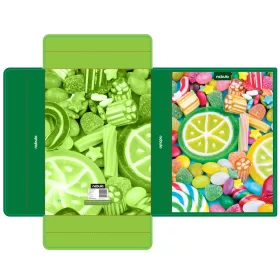Füzetbox A4, hullámkarton, Candy, Nebulo