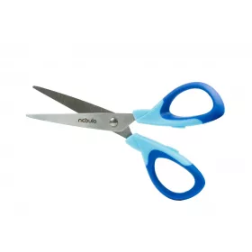 Olló 25cm, hegyes, ergonomikus, iskolai, Nebulo