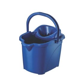   Felmosó vödör gurulós műanyag kicsavaró kosárral 15 literes UP604-005 kék