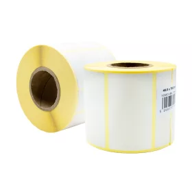   Etikett címke thermo, 40x70mm, tekercses, 1000 címke/tekercs fehér