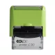 Bélyegző C30 Colop zöld átlátszó ház/kék párna