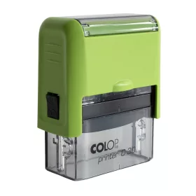 Bélyegző C30 Colop zöld átlátszó ház/kék párna