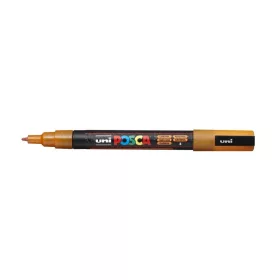 Dekormarker 0,9-1,3mm, Uni-Posca PC-3ML csillámló narancs