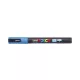 Dekormarker 0,9-1,3mm, Uni-Posca PC-3ML csillámló világoskék