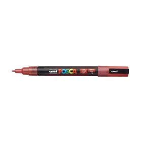 Dekormarker 0,9-1,3mm, Uni-Posca PC-3ML csillámló piros
