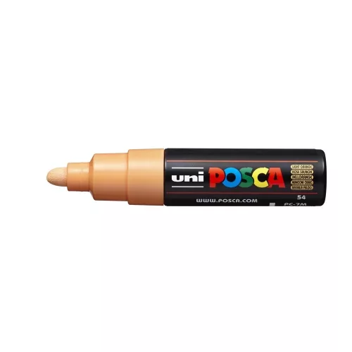 Dekormarker 4,5-5,5mm, Uni-Posca PC-7M világos narancs