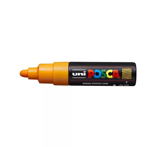 Dekormarker 4,5-5,5mm, Uni-Posca PC-7M ragyogó sárga
