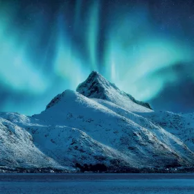   Falinaptár képes lemeznaptár 300x300mm, Aurora Borealis Realsystem 2027.