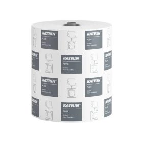   Kéztörlő 2 rétegű tekercses átmérő: 19 cm perforáció 6 tekercs/karton System Katrin_97449 fehér