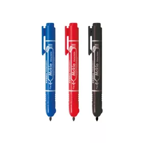  Alkoholos marker 1,3 mm, nyomógombos, Zebra Mckie Retractable írásszín kék