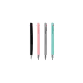   Golyóstoll 0,7 mm, háromszínű, Zebra  bLen 3C, rózsaszín test  írásszín kék