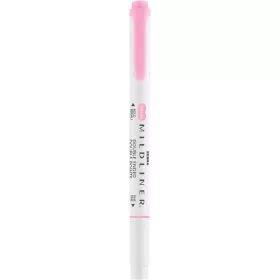   Szövegkiemelő 1,0/3,5 mm, kétvégű, Zebra Mildliner Fluorescent, rózsaszín