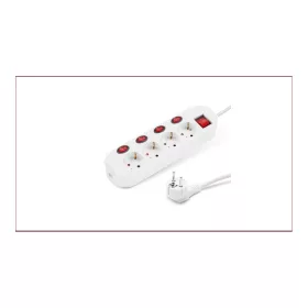   Elosztó négy csatlakozós 1,5m kábellel 4+1 kapcsolós asztali 16A max.