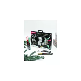   Krétamarker folyékony 1,8-2,5mm Uni-Posca PWE-5M 4 db-os Karácsonyi készlet