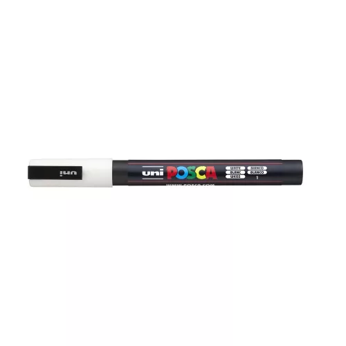 Krétamarker folyékony 0,9-1,3mm, Uni-Posca PWE-3M fehér