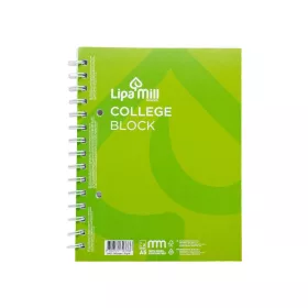   Spirálfüzet A5, 70lap vonalas perforált lyukasztott Lipa Mill vegyes színekben
