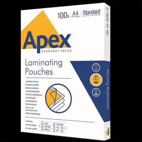 Lamináló fólia A4, 100 mic. 100 db/doboz, Apex Standard
