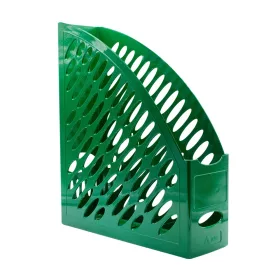 Iratpapucs 8cm, műanyag, 80x327x253mm, ARK zöld
