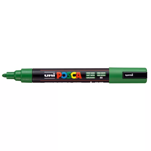 Dekormarker 1,8-2,5mm, Uni Posca PC-5M erdő zöld