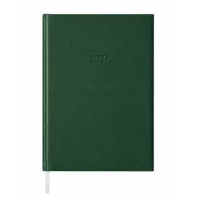   Határidőnapló agenda Standard B/5, heti fehér lapokkal zöld Bluering® 2027.