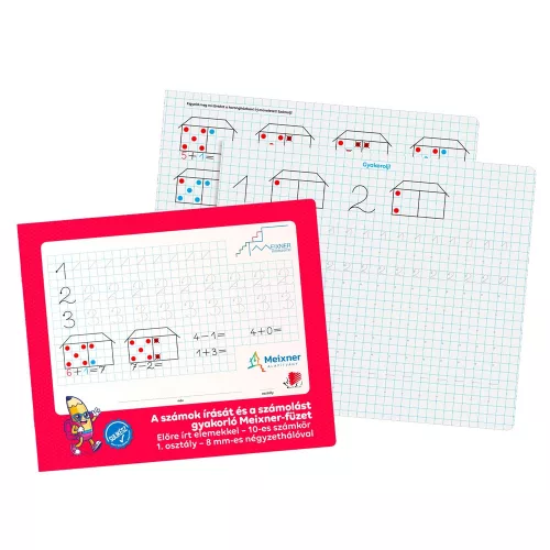 Füzet iskolai, 32lap, szám gyakorló előírt 1.osztályos fekvő Süni Meixner