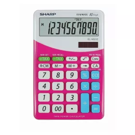   Számológép asztali 10 számjegyes SharpELM332BPK rózsaszín