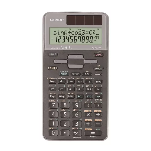 Számológép tudományos 273 funkciós 2 soros Sharp EL531TGGY szürke