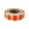 Etikett címke, 20mm, körcímke tekercses, akció felirattal 1000 címke/tekercs piros