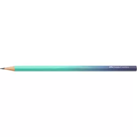   Grafitceruza B, háromszögletű színátmenetes Faber-Castell türkiz-kék test