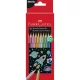 Színes ceruza készlet hatszögletű metál Faber-Castell 10klf. szín