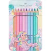 Színes ceruza készlet háromszögletű SPARKLE Faber-Castell 10klf. szín
