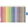 Színes ceruza készlet háromszögletű + hegyező Jumbo Junior Faber-Castell 20klf. szín