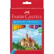 Színes ceruza készlet hatszögletű kastélyos Faber-Castell  36klf. szín