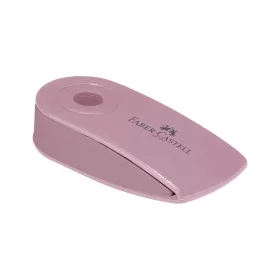   Radír műanyag tartóban mini színátmenetes SLEEVE Faber-Castell égkék,fekete,rózsaszín