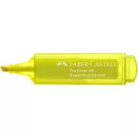   Szövegkiemelő 1-5mm vágott hegyű Faber-Castell 46 fluoreszkáló sárga 
