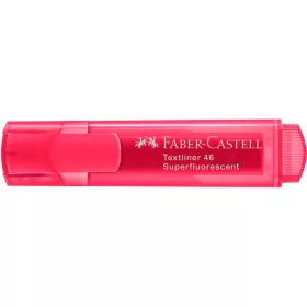  Szövegkiemelő 1-5mm vágott hegyű Faber-Castell 46 fluoreszkáló piros 