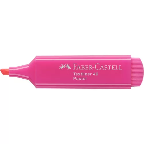 Szövegkiemelő 1-5mm vágott hegyű Faber-Castell 46 pasztell lilás rózsaszín