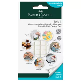 Gyurmaragasztó 50g TACK-IT Faber-Castell fehér