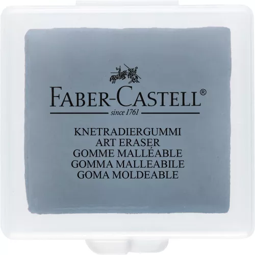 Gyurmaradír műanyag dobozban Faber-Castell szürke