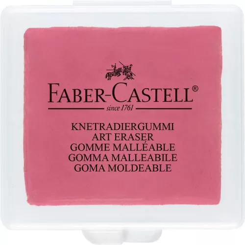 Gyurmaradír műanyag dobozban vegyes színben Faber-Castell sárga,piros,kék