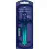 Műszaki körző készlet gyorsállítóval STREAM Flow Edition+kiegészítőkkel színátmenet vegy.szín Faber-Castell